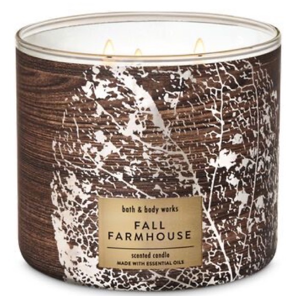 Bath & Body Works Other - Bath and Body Works “Fall Farmhouse” 3-Wick Candle